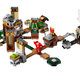 A large Lego set featuring a big King Boo and flag pole.